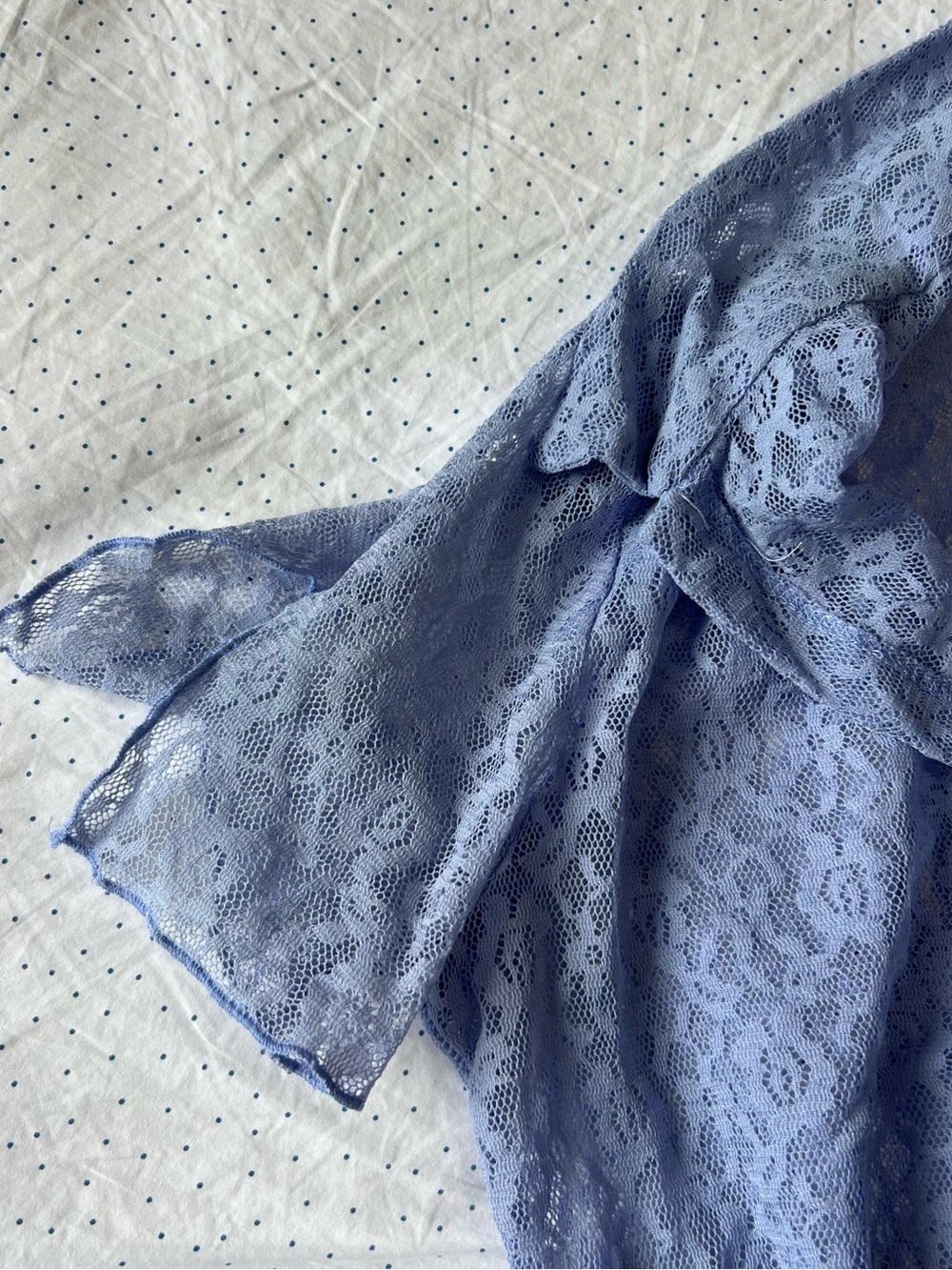 Rabbit Rabbit Rabbit Lavender Lace Button-Front Blouse - Picture 4 of 6